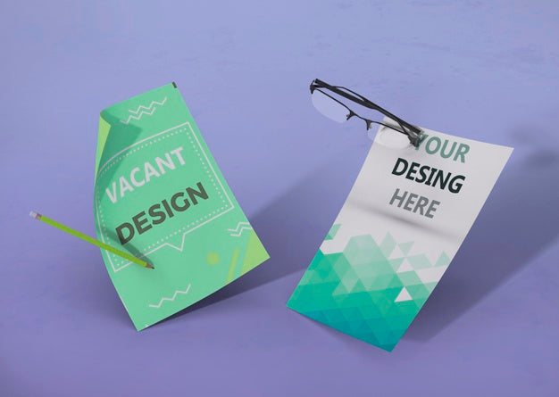 Set Of Business Corporate Identity Mock-Up And Glasses Psd