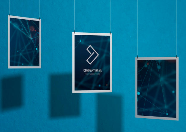 Set Of Business Corporate Identity Mock-Up With Frame Psd