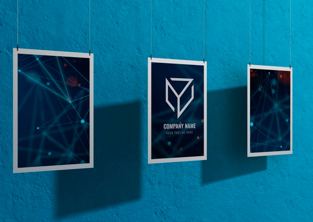 Set Of Business Hanging Corporate Identity Mock-Up Psd