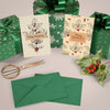 Set Of Christmas Gifts And Cards Mock-Up Psd