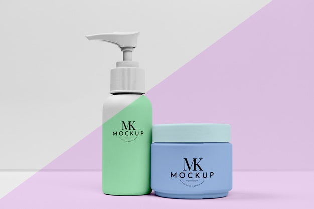 Set Of Cosmetic Products For Beauty Psd