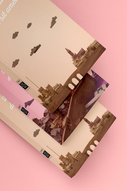 Set Of Different Book Mock-Ups Psd