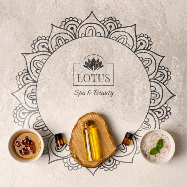 Set Of Spa Cosmetic Products Pack Psd