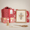 Set Of Wrapped Gifts On Table Mock-Up Psd