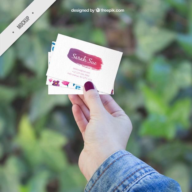 Several Creative Corporative Card Mockups Psd