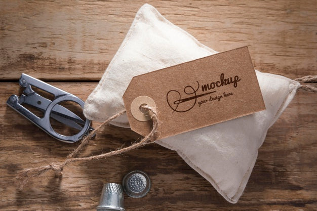 Sewing Concept Mock-Up Design Psd