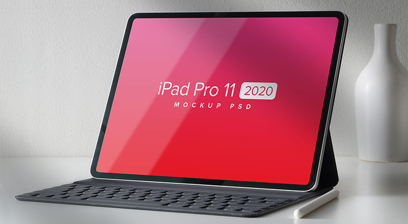 Shadow Overlay Ipad Pro 11 2020 Mockup Psd