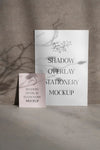 Shadow Overlay Stationery Mockup Psd