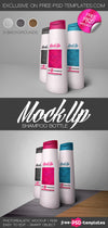 Shampoo Bottle Mock-Up In Psd