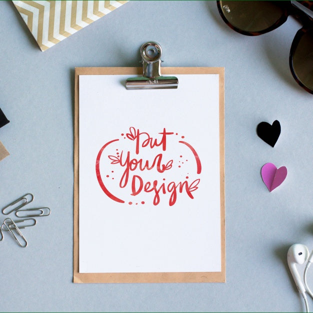 Sheet Of Paper Template Design Psd