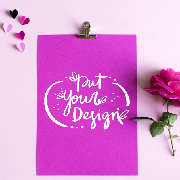 Sheet Of Paper Template Design Psd