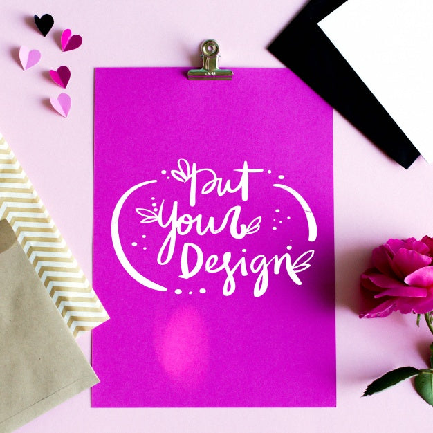 Sheet Of Paper Template Design Psd