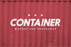 Shipping Container Logo Mockup Psd