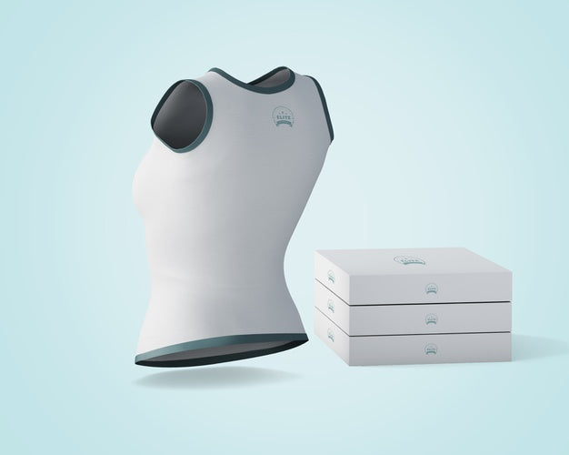 Shirt And Box Mockup Psd