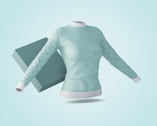 Shirt And Box Mockup Psd