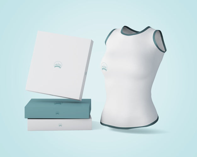 Shirt And Box Mockup Psd