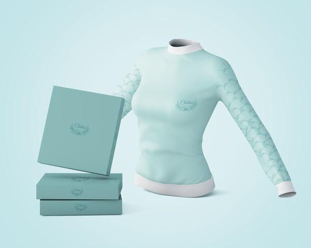 Shirt And Box Mockup Psd