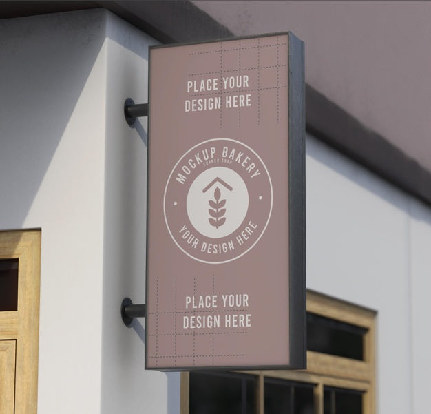 Shop Corner Mock-Up Composition Psd