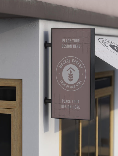 Shop Corner Mock-Up Composition Psd