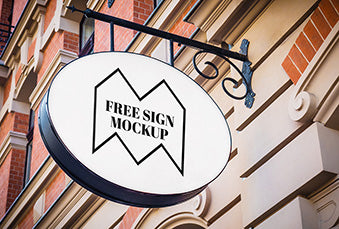 Shop Sign Mockup
