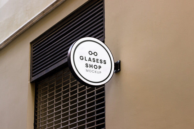 Shop Signboard Mockup Psd