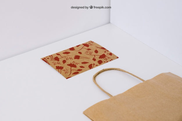 Shopping Bag And Card Psd