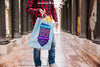 Shopping Bag Mockup With Man In Street Psd