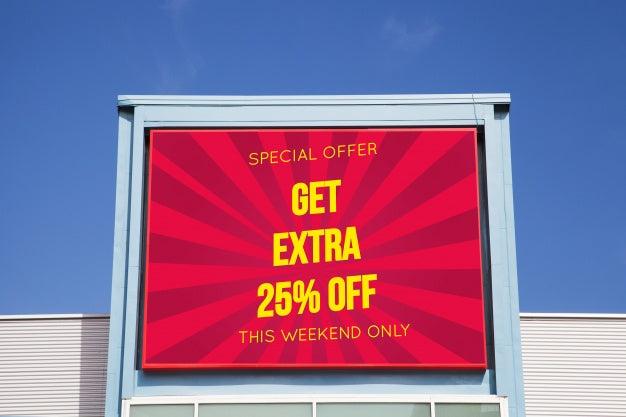Shopping Center Billboard Mockup Psd