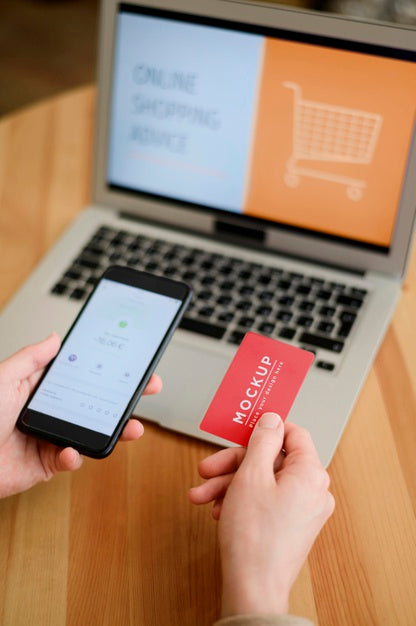 Shopping Online Concept Mock-Up Psd