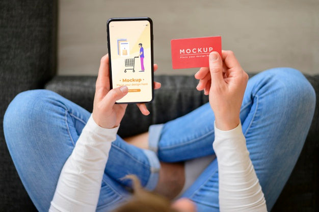 Shopping Online Concept Mock-Up Psd