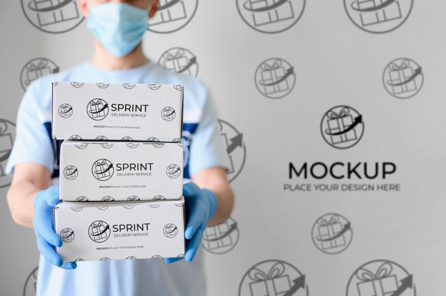 Shopping Online Concept Mock-Up Psd