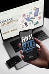 Shopping Online On Laptop And Mobile Psd