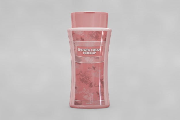 Shower Cream Mockup Psd