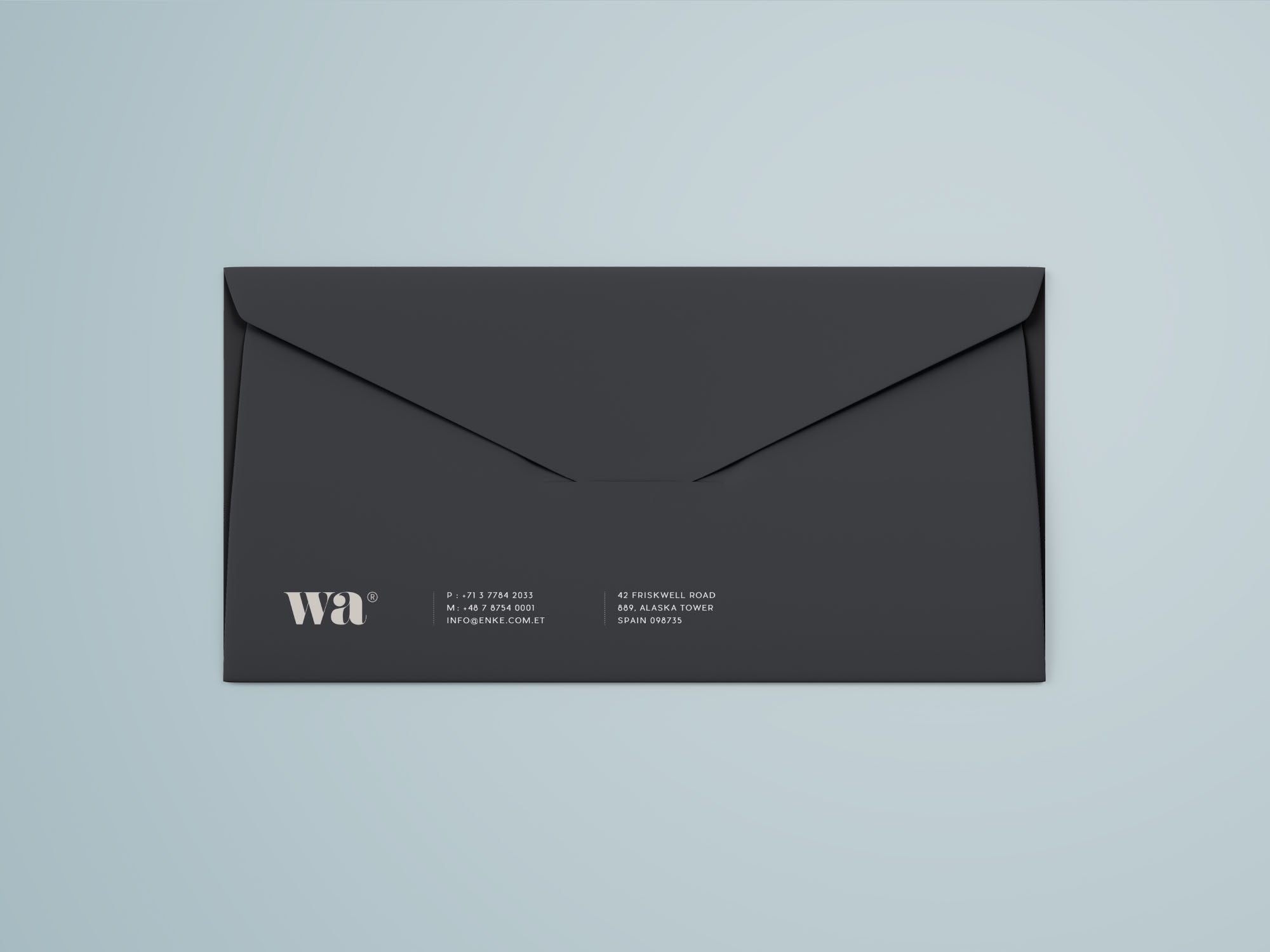 Side Seam Envelope Mockup
