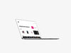 Side View Bezel-Less Macbook Pro With Touch Bar Mockup