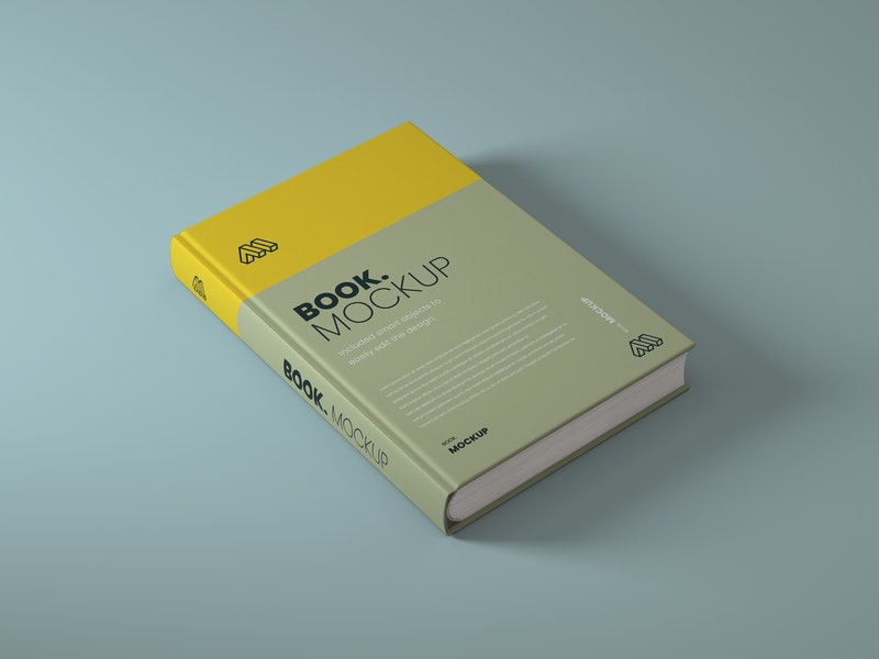 Side View Book Psd Mockup