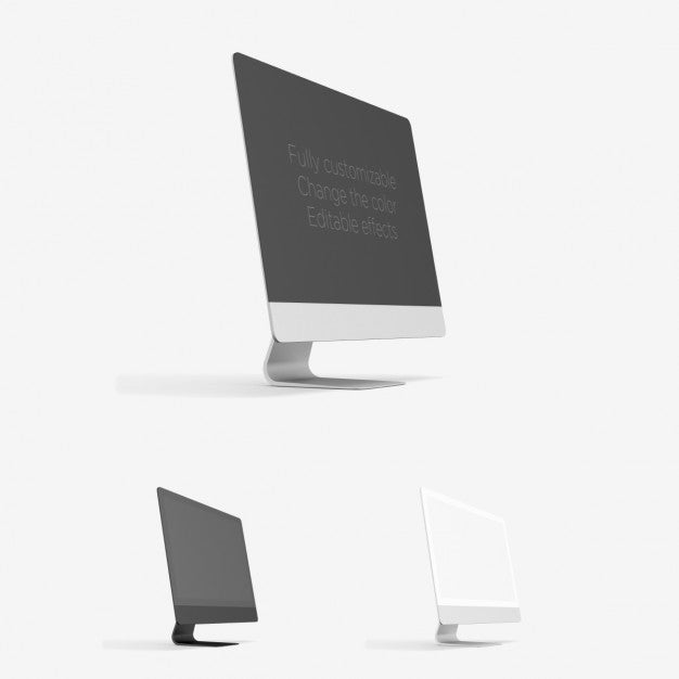 Side View Imac Presentation Psd