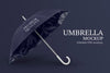 Side View Of Opened Umbrella Design Psd