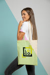 Side View Of Smiley Woman Holding Bag Psd