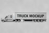 Side View Of Truck Mockup Psd