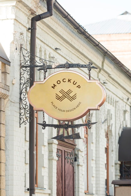 Sign Mock-Up For Street Business Psd