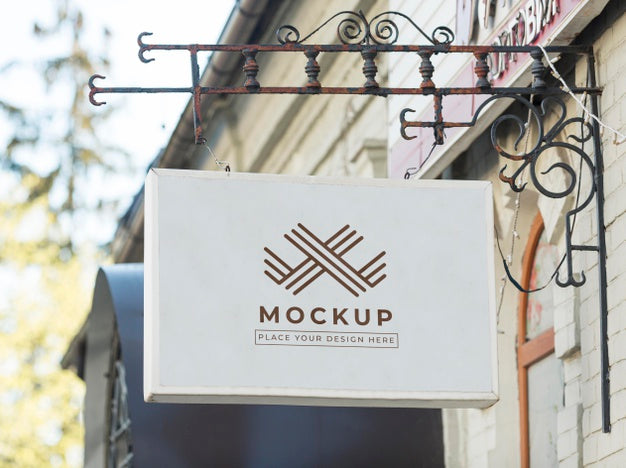 Sign Mock-Up For Street Business Psd