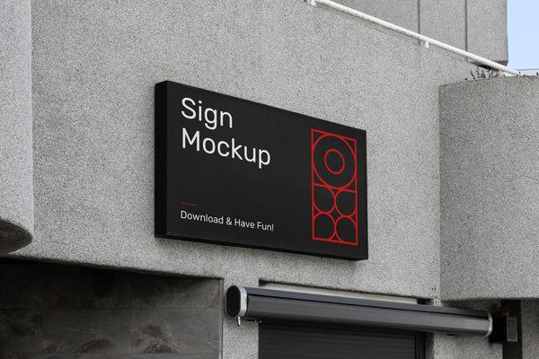 Sign On Building Vol.1 Mockup - Mockup Hunt