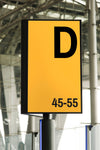 Signboard Mockup At An Airport Psd