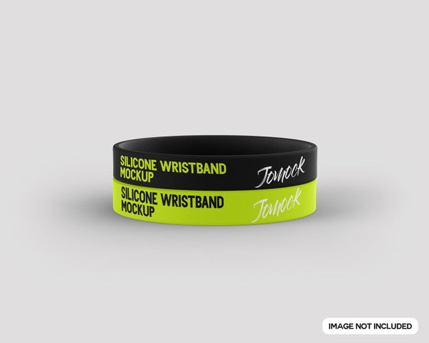 Silicone Wristband Mockup Psd