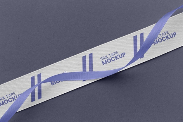 Silk Tape Design Mockup Psd