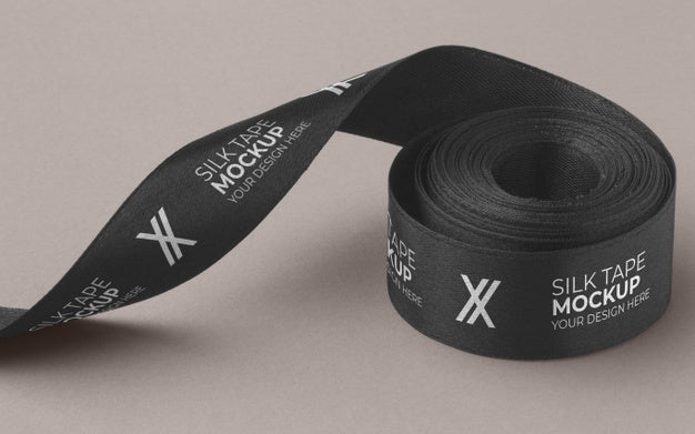 Silk Tape Design Mockup Psd