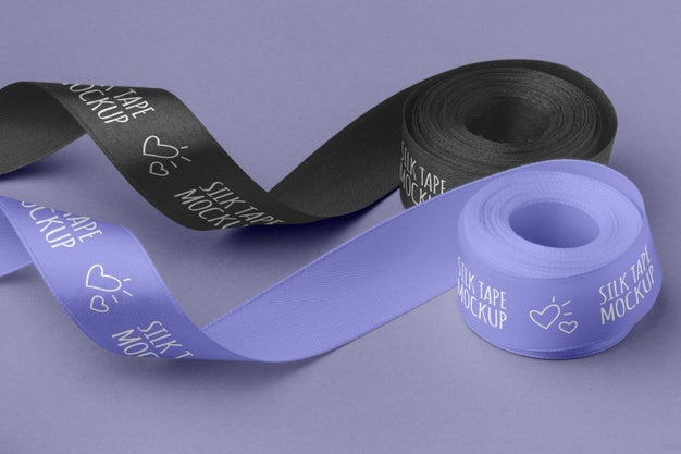 Silk Tape Design Mockup Psd