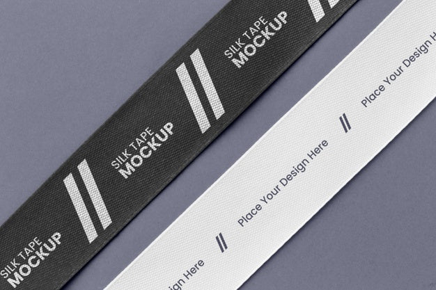 Silk Tape Design Mockup Psd