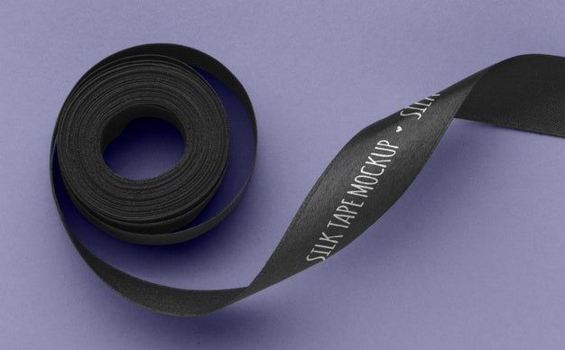 Silk Tape Design Mockup Psd
